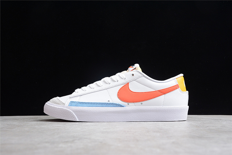 Nike BLAZER LOW 77 WHITE/ORANGE/UNIVERSITY GOLD-BLUE · DC4769-105, photo 1