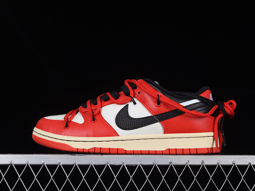 Unbranded [DD3363-100]-[DUNK LOW WHITE/RED/BLACK]-[WOMAN:36-39]-[MAN:40-46], photo 1