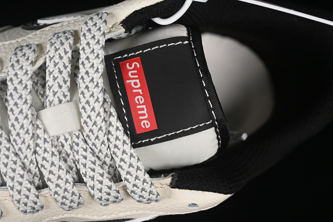 Nike [XS1958-545]-[AIR FORCE 1 07 LOW SUPREME WHITE/GREY/BLACK]-[WOMAN:36-39]-[MAN:40-45] - Image 9