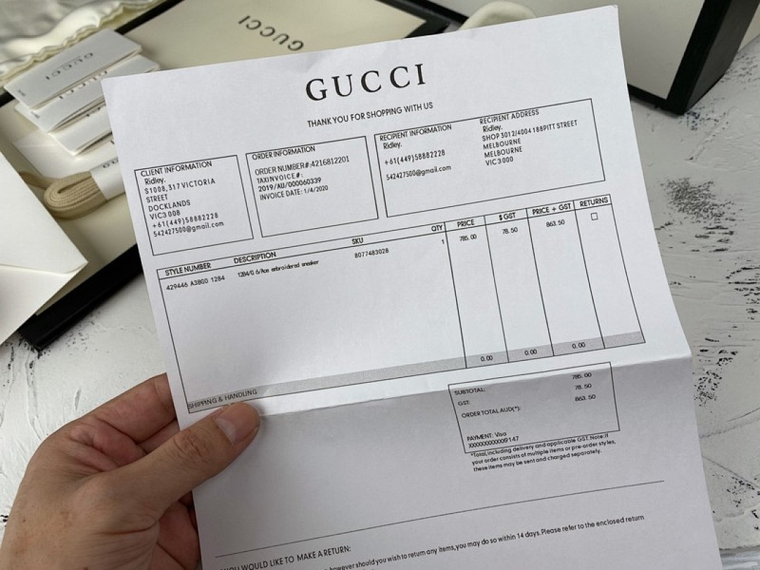 Gucci [GU*CCI ACE EMBROIDERED LOW-TOP SNEAKER BLACK/NAVY BLUE/RED-GOLD]-[UNISEX:34-48] - Image 5