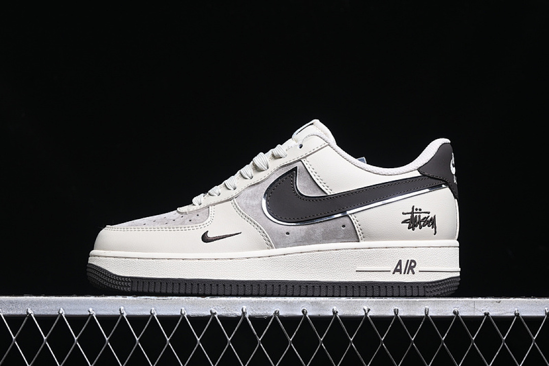 Nike [XZ6188-279]-[AIR FORCE 1 07 LOW OFF WHITE/GREY/BLACK]-[WOMAN:36-39]-[MAN:40-45], photo 1