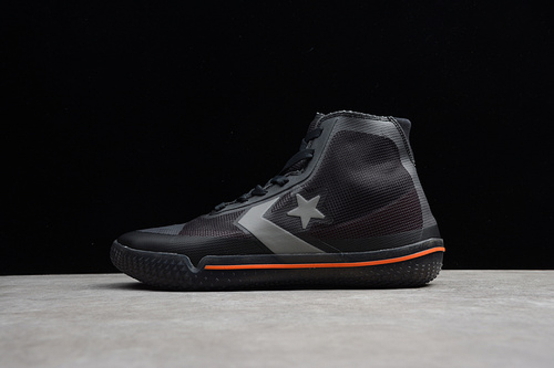 Converse [81-79-88]-[165654C]-[CHUCK TAYLOR ALL-STAR HIGH PRO BB BLACK/BOLD MANDARIN]-[UNISEX:35-45], photo 1