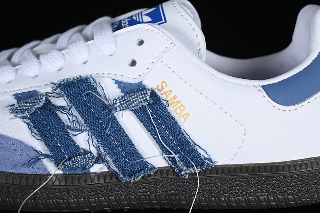 Adidas [IG1024]-[SAMBA VEGAN OG WHITE/BLACK/BLUE]-[WOMAN:36-40] - Image 8