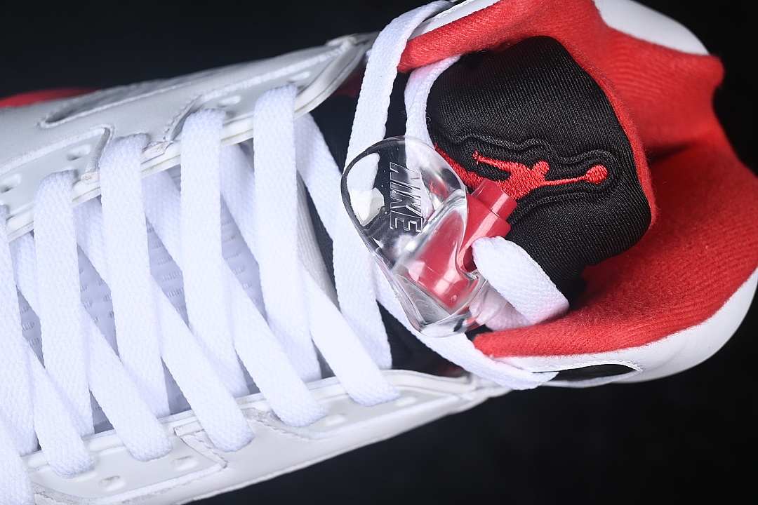 Unbranded [HQ7978-101]-[AIR JORDAN 5 RETRO AJ5 BASKETBALL SHOES WHITE/RED]-[WOMAN:36-39]-[MAN:40-49] - Image 8
