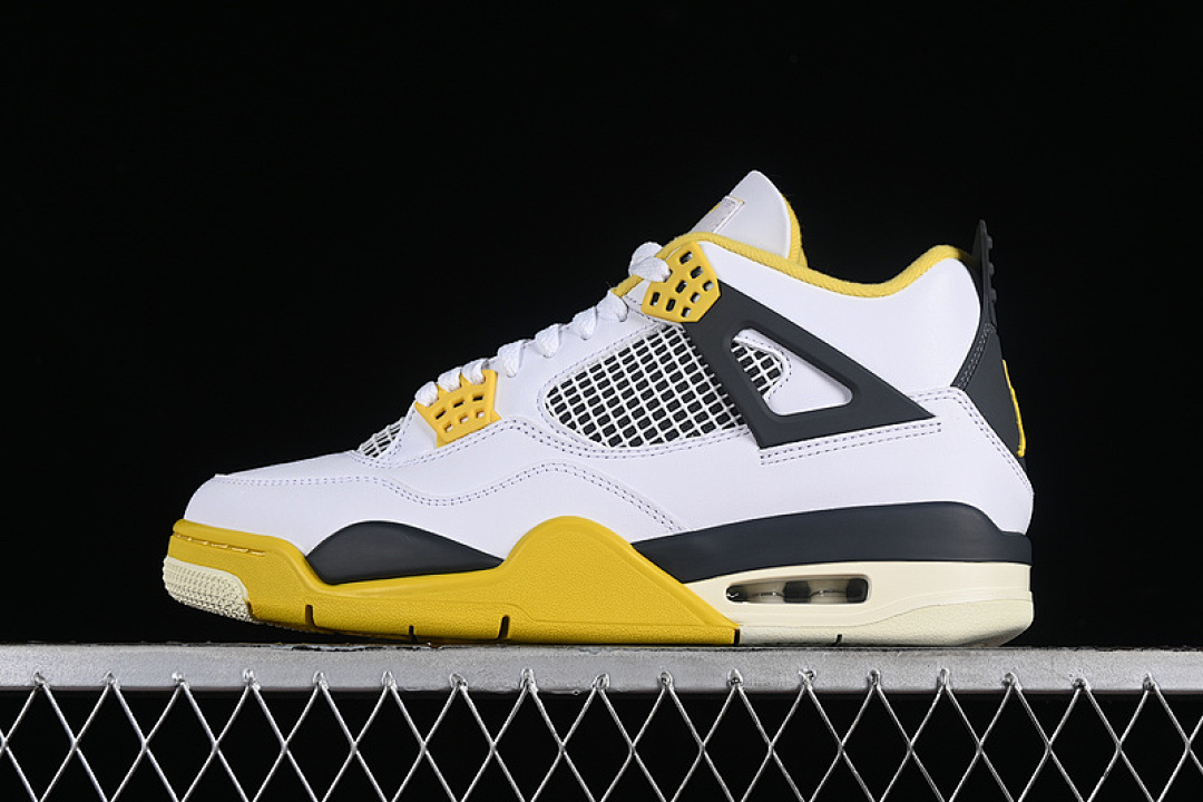 Jordan [AQ9129-101]-[AIR JORDAN 4 RETRO VIVID SULFUR WHITE/COCONUT MILK/VIVID SULFUR/ANTHRACITE], photo 1