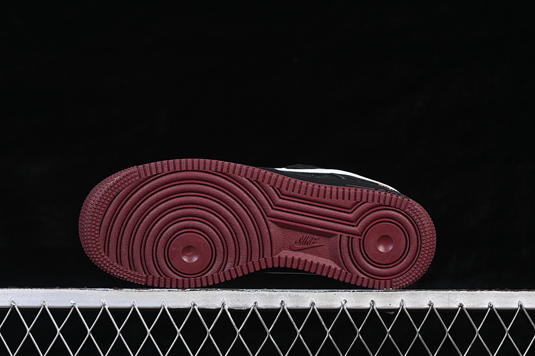 Nike [XZ6188-117]-[AIR FORCE 1 07 LOW CASUAL SHOES BLACK/WHITE/WINE RED]-[WOMAN:36-39]-[MAN:40-45] - Image 14