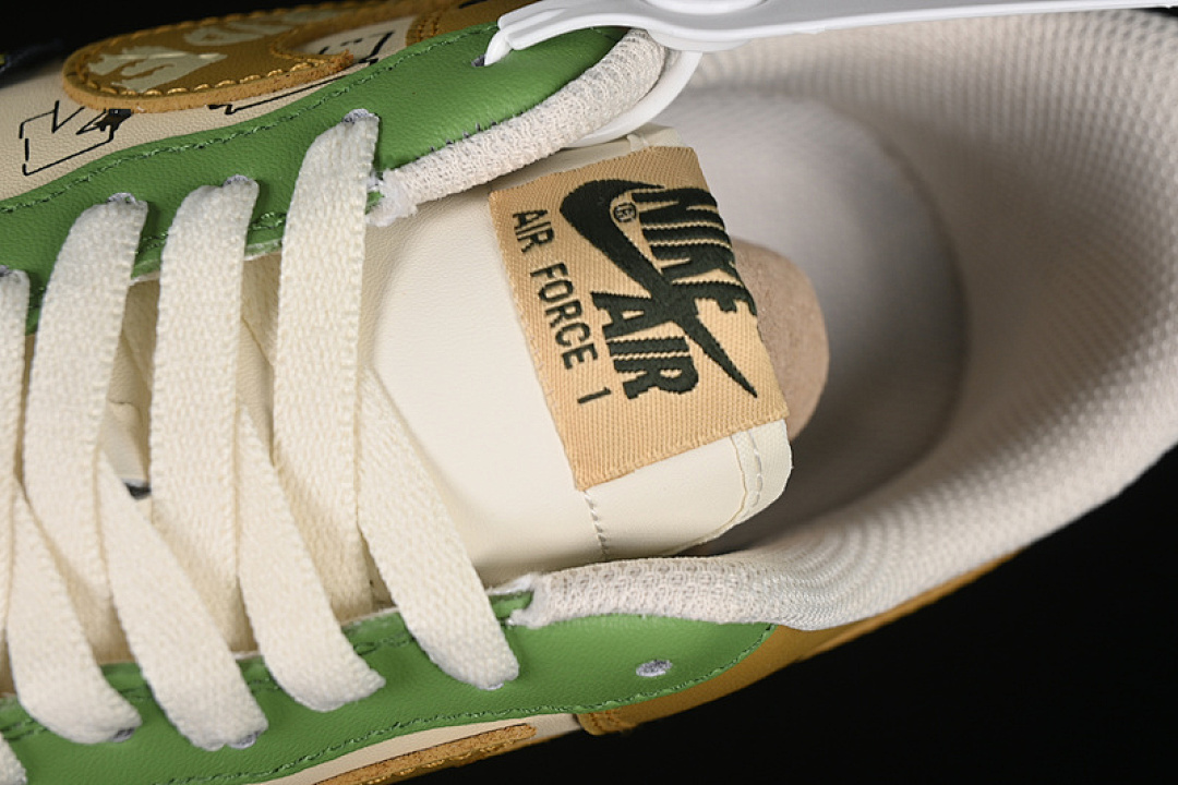 Nike [XL2321-666]-[AIR FORCE 1 07 LOW CHIVALRY BROWN/GREEN]-[WOMAN:36-39]-[MAN:40-45] - Image 9