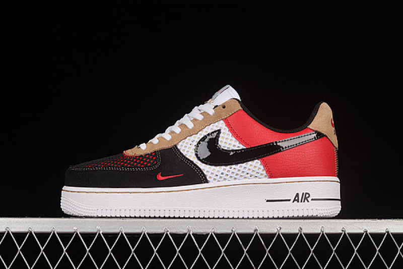 Nike Nike AIR FORCE 1 07 LOW BLACK/WHITE/RED · DO6110-100, photo 1