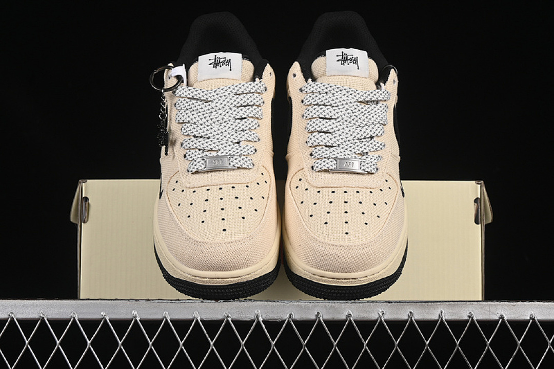 Nike [XX3168-153]-[AIR FORCE 1 07 LOW GREY/BEIGE/BLACK]-[WOMAN:36-39]-[MAN:40-45] - Image 13