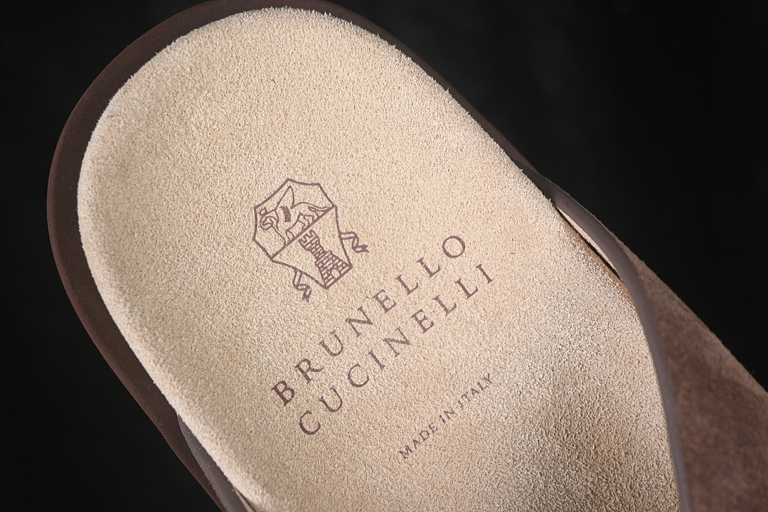 Unbranded [MZUSOLY327CAY70]-[BRUNELLO CUCINELLI FLIP FLOPS COFFEE/CHOCOLATE]-[WOMAN:39]-[MAN:40-45] - Image 3