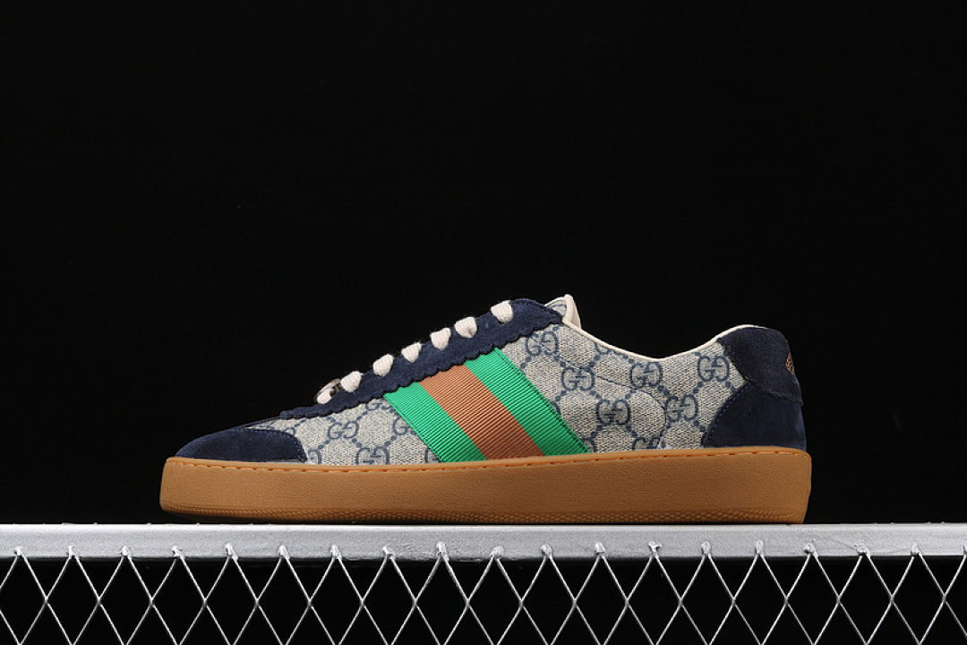 Gucci Gucci [ ACE EMBROIDERED LOW-TOP SNEAKER BLACK/GREY]-[UNISEX:38-44], photo 1