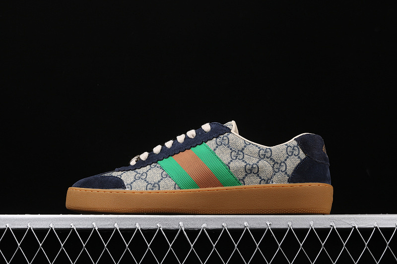 Gucci [GU*CCI ACE EMBROIDERED LOW-TOP SNEAKER BLACK/GREY]-[UNISEX:38-44]