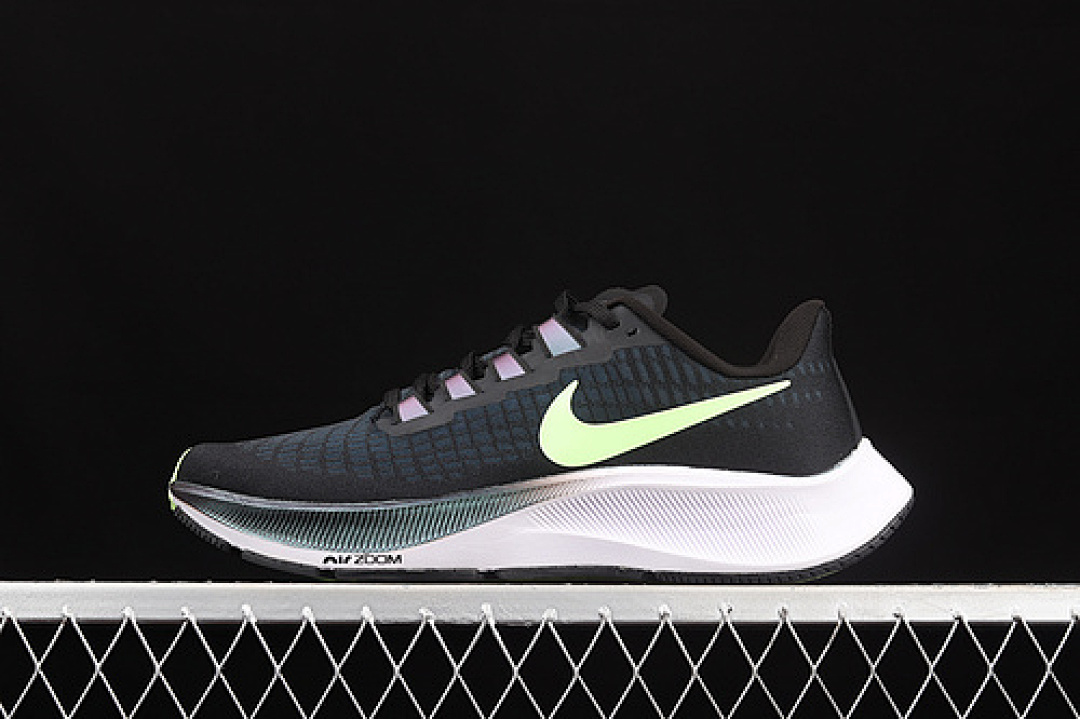 Nike [BQ9646-001]-[AIR ZOOM PEGASUS 37 BLACK/VALERIAN BLUE/SPRUCE AURA/GHOST GREEN]-[UNISEX:36-45] - Image 2