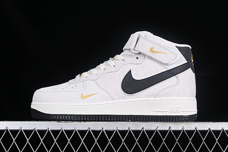 Nike Nike AIR FORCE 1 07 MID GREY/WHITE/BLACK · KG3031-011, photo 1