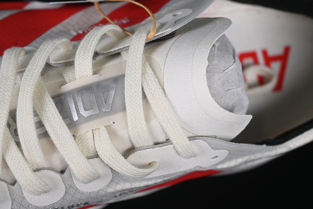 Adidas [JR6363]-[ADIZERO ADIOS 4 M WHITE/GREY/RED]-[WOMAN:36-39]-[MAN:40-45] - Image 9
