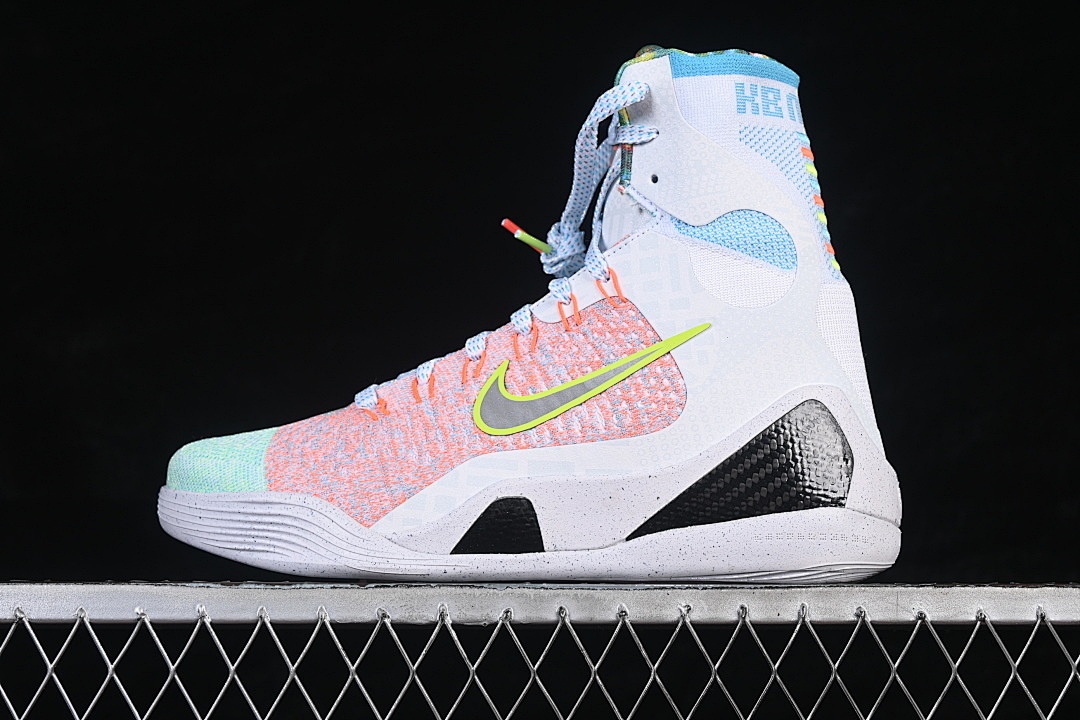 Nike [FZ7335-101]-[KOBE 9 ELITE PROTRO WHITE/SILVER-CHLORINE BLUE-BLACK]-[WOMAN:39]-[MAN:40-46] - Image 2