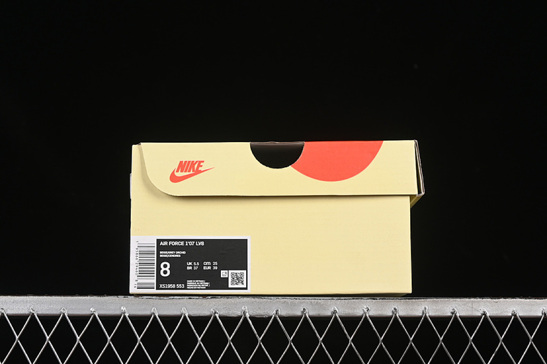 Nike [XS1958-553]-[AIR FORCE 1 07 LOW WHITE/GREY/BLACK]-[WOMAN:36-39]-[MAN:40-45] - Image 12