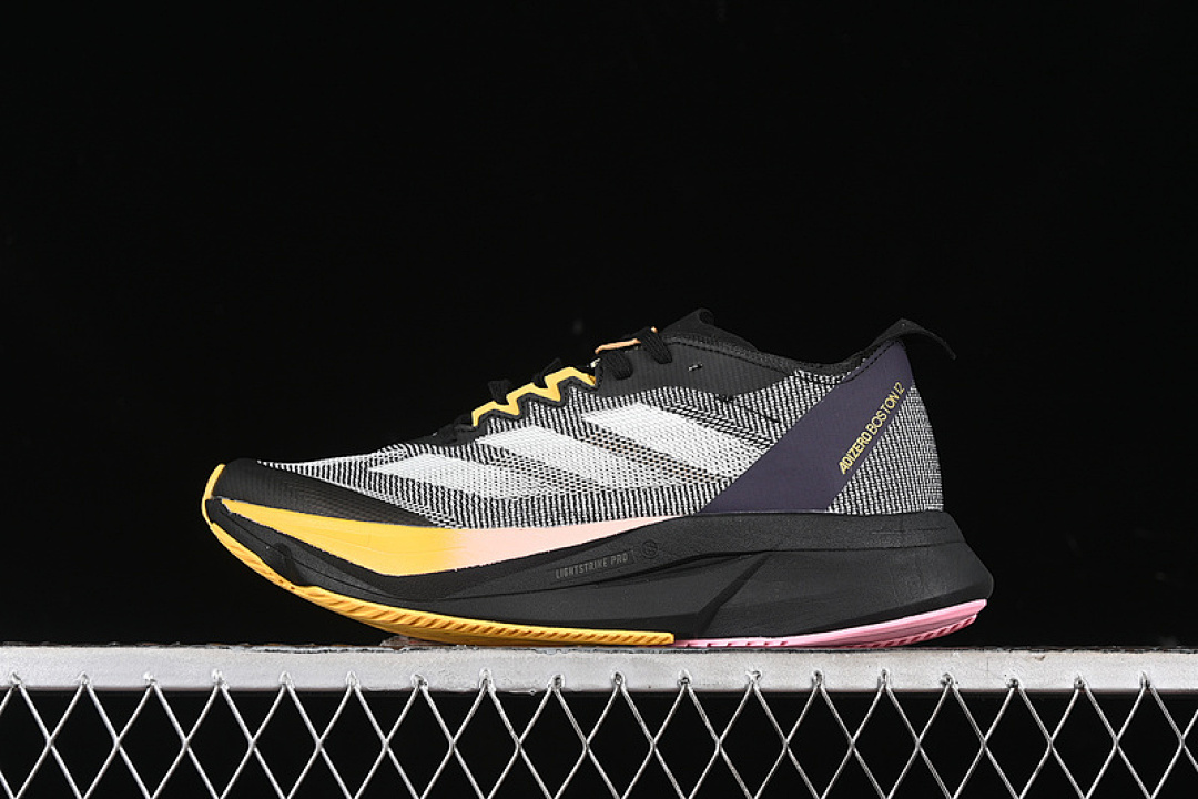 On Running [IF9212]-[ADIZERO BOSTON 12 M CORE BLACK/ZERO METALLIC/SPARK]-[WOMAN:36-39]-[MAN:40-45] - Image 2