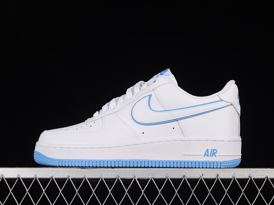 Nike [DV0788-101]-[AIR FORCE 1 LOW WHITE/WHITE/UNIVERSITY BLUE]-[WOMAN:36-39]-[MAN:40-45], photo 1