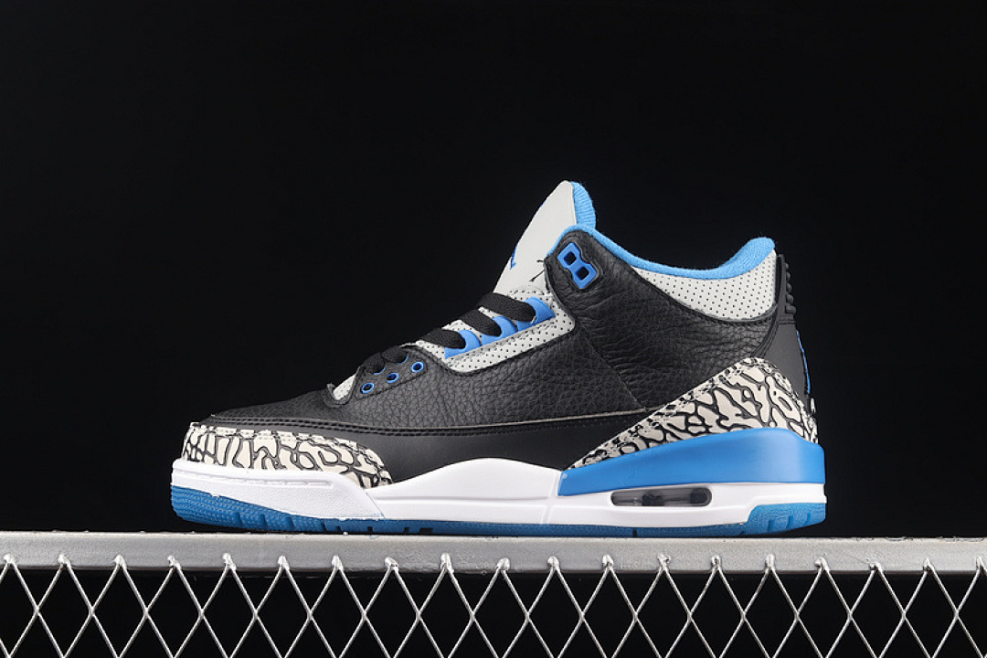 Jordan [136064-007]-[AIR JORDAN 3 RETRO SPORT BLUE-WOLF GREY/BLACK]-[WOMAN:36-39]-[MAN:40-46], photo 1