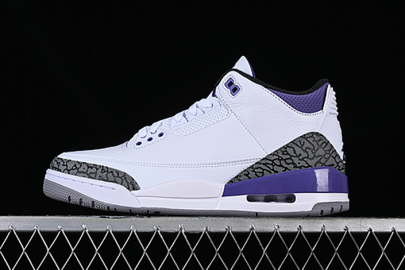 Jordan AIR Jordan 3 PINE GREEN WHITE/BLACK/GREY/PURPLE · CT8532-105, photo 1