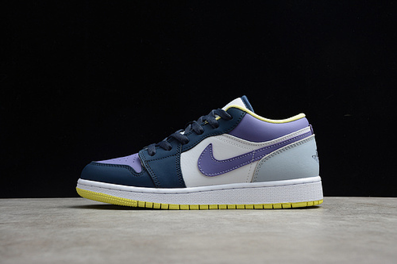 AIR Jordan 1 LOW MISMATCHED THUNDER BLUE/WHITE/PURPLE MAGENTA · DJ4342-400, photo 1