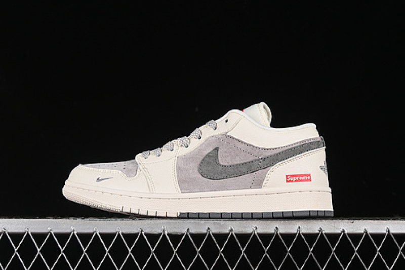 Jordan AIR Jordan 1 LOW BEIGE/GREY/RED · SJ9950-030, photo 1