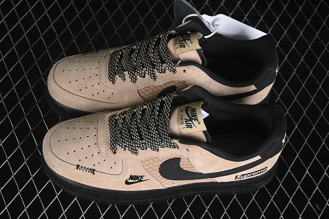 Nike [LD1999-028]-[AIR FORCE 1 07 LOW CASUAL SNEAKERS BROWN/BLACK]-[WOMAN:36-39]-[MAN:40-45] - Image 10