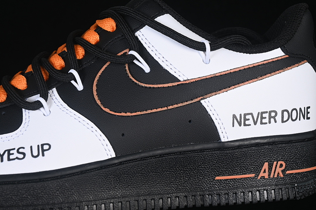 Nike [ZH0316-163]-[AIR FORCE 1 07 LOW WHITE/BLACK/ORANGE]-[WOMAN:36-39]-[MAN:40-45] - Image 8