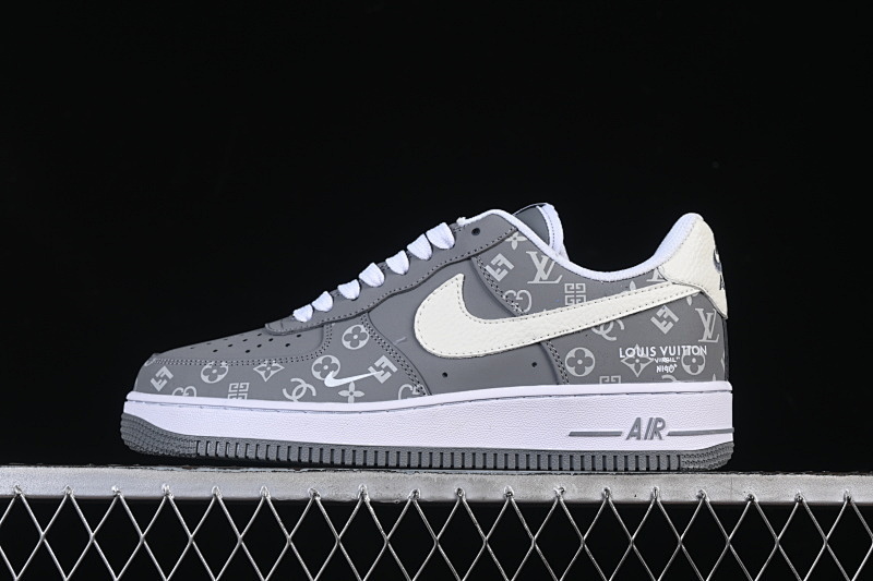 Nike Nike AIR FORCE 1 07 LOW CASUAL SNEAKERS CONCRETE GREY/WHITE · NH0601-575, photo 1