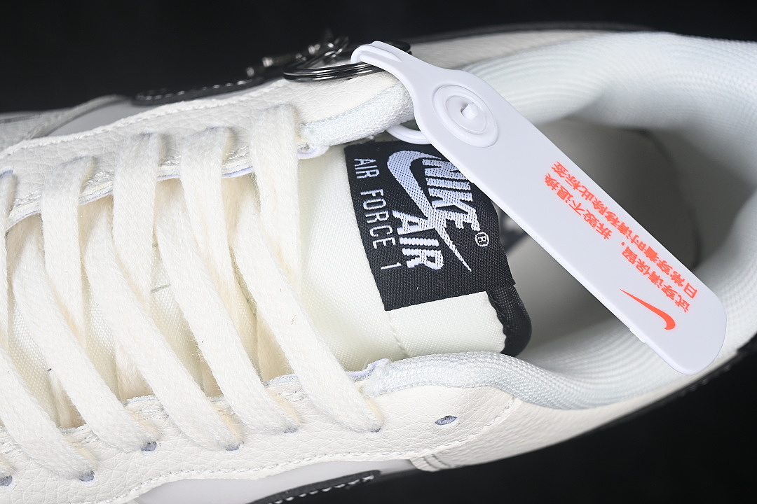 Nike [DN9688-152]-[AIR FORCE 1 07 LOW CASUAL SNEAKERS WHITE/BLACK]-[WOMAN:36-39]-[MAN:40-45] - Image 9