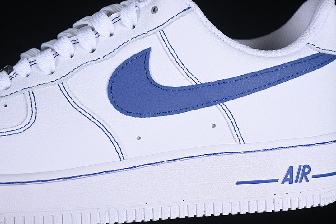 Nike [HQ2037-100]-[AIR FORCE 1 07 LOW WHITE/DEEP ROYAL BLUE]-[WOMAN:36-39]-[MAN:40-45] - Image 8
