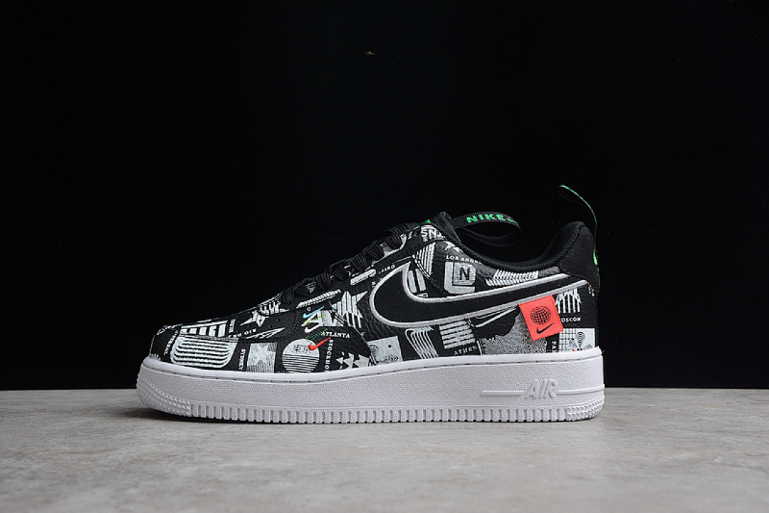 Nike Nike AIR FORCE 1 LOW 07 LX WORLDWIDE PACK BLACK/WHITE/FLASH CRIMSON/BLACK · CZ5927-001, photo 1