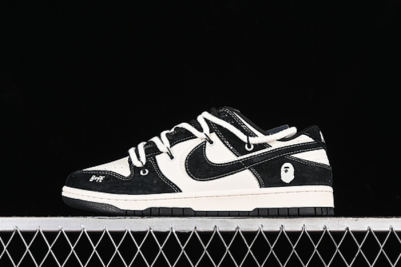 Bape Nike SB DUNK LOW BAPE WHITE/BLACK · SJ2068-269, photo 1