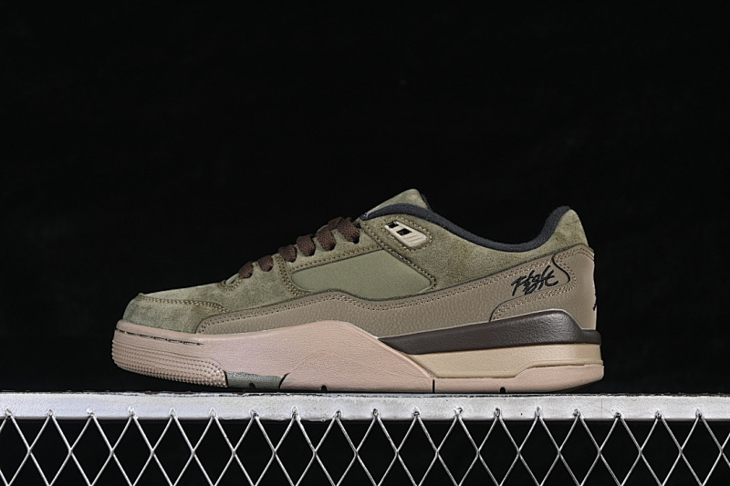 Jordan Jordan FLIGHT COURT MEDIUM OLIVE/BAROQUE BROWN/BLACK · HF3255-202, photo 1