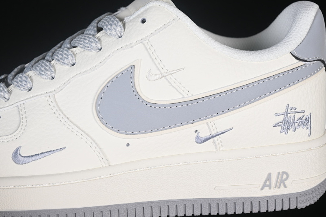 Nike [CS5288-040]-[AIR FORCE 1 07 LOW CASUAL SNEAKERS LIGHT GRAY/WHITE]-[WOMAN:36-39]-[MAN:40-45] - Image 7