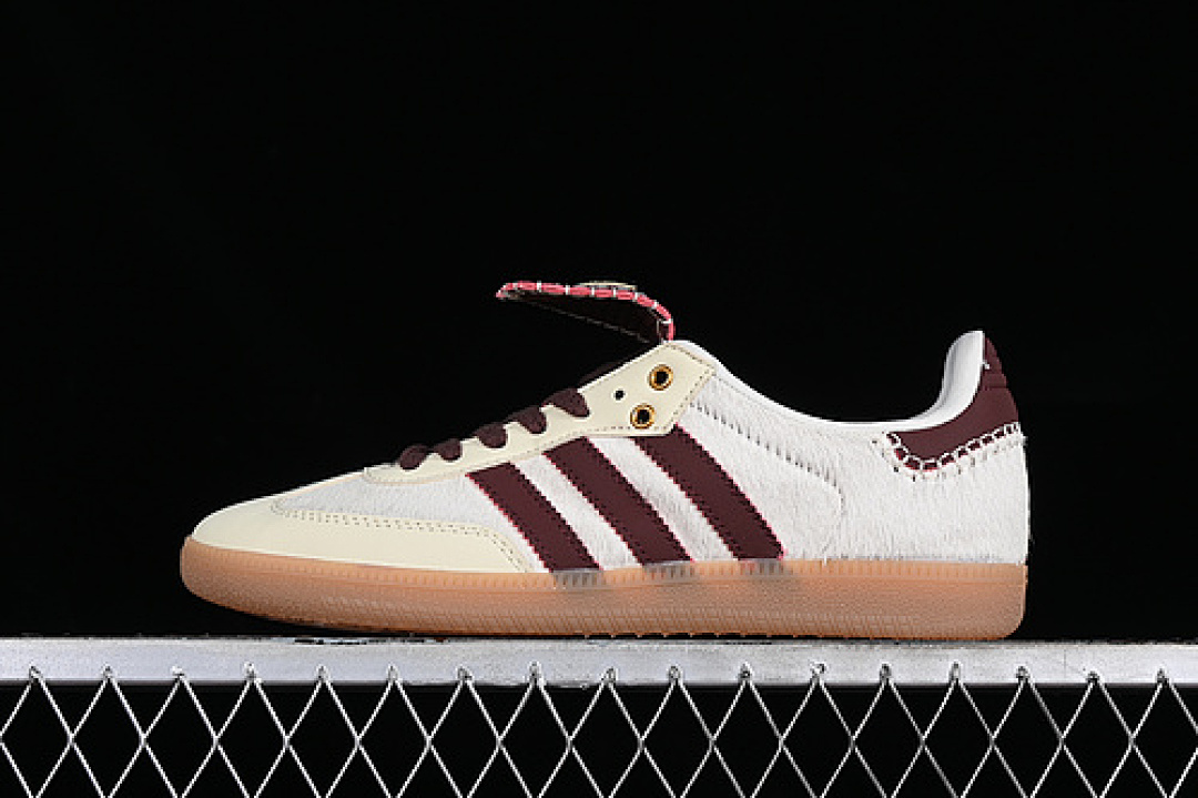 Adidas [IE0586]-[WALES BONNER X ADIDAS SAMBA PONY CREAM WHITE/MYSTERY BROWN/CREAM (WHITE]) - Image 2