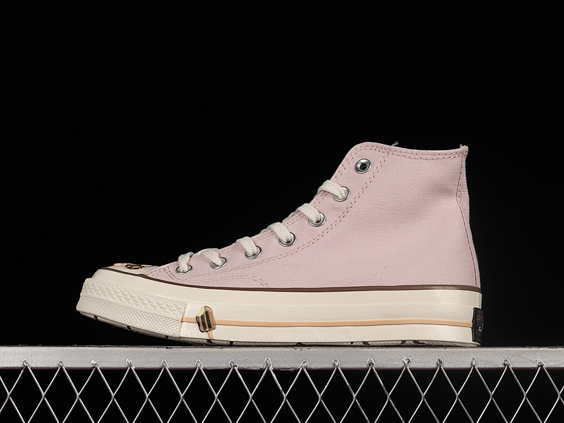 Converse Converse CHUCK TAYLOR ALL-STAR 70S HIGH NUDE PINK/BLACK/EGRET · A03750C, photo 1