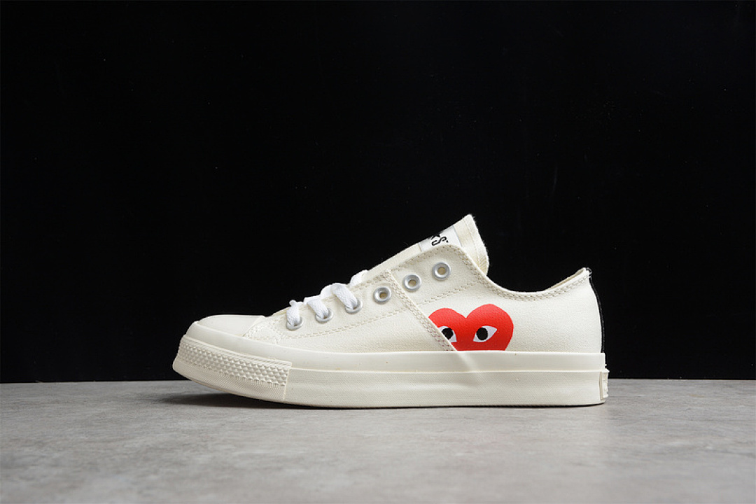 Converse [1CL878]-[CHUCK TAYLOR ALL-STAR 70S HIGH X PLAY COMME DES GARÇONS BEIGE/WHITE/RED], photo 1
