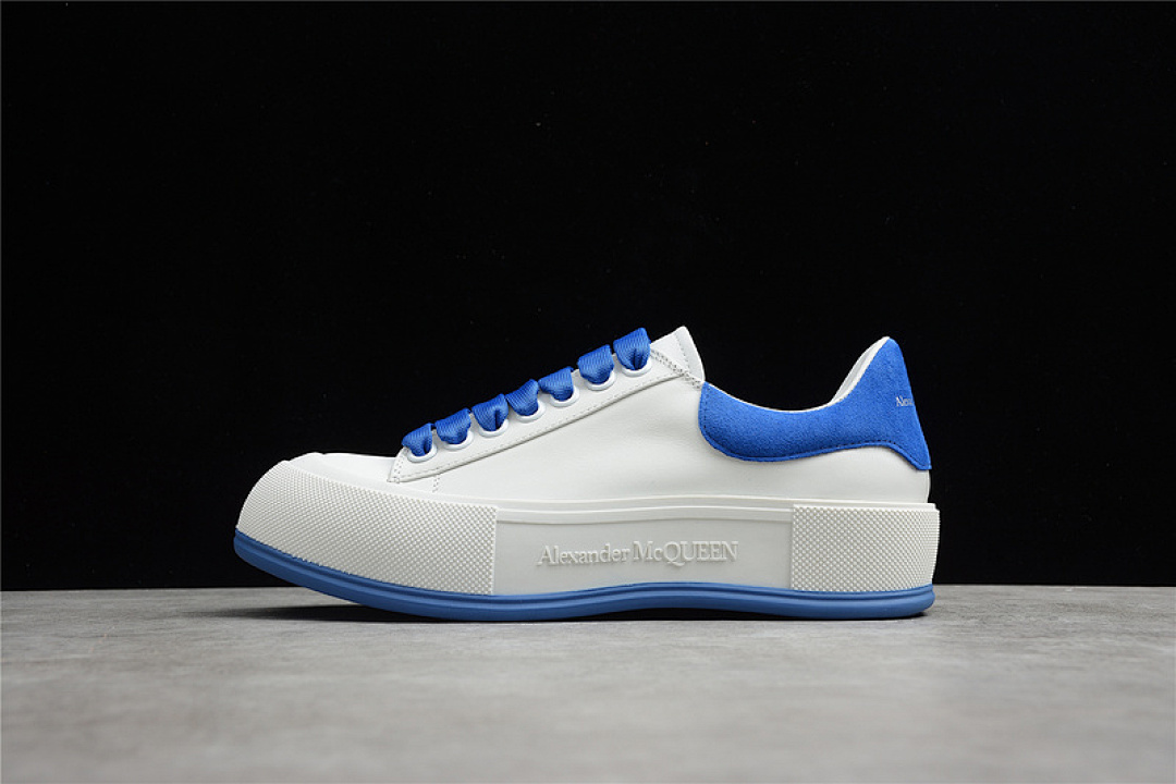 Alexander McQueen [ALE*XANDER MCQUEEN SOLE SNEAKERS WHITE/WHITE/BLUE]-[WOMAN:35-40], photo 1
