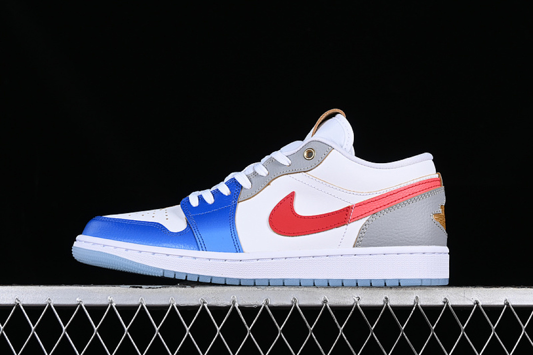 Jordan [FN8901-164]-[AIR JORDAN 1 LOW PHILIPPINES WHITE/BLUE/GREY/GOLD/RED]-[MAN:40-46], photo 1