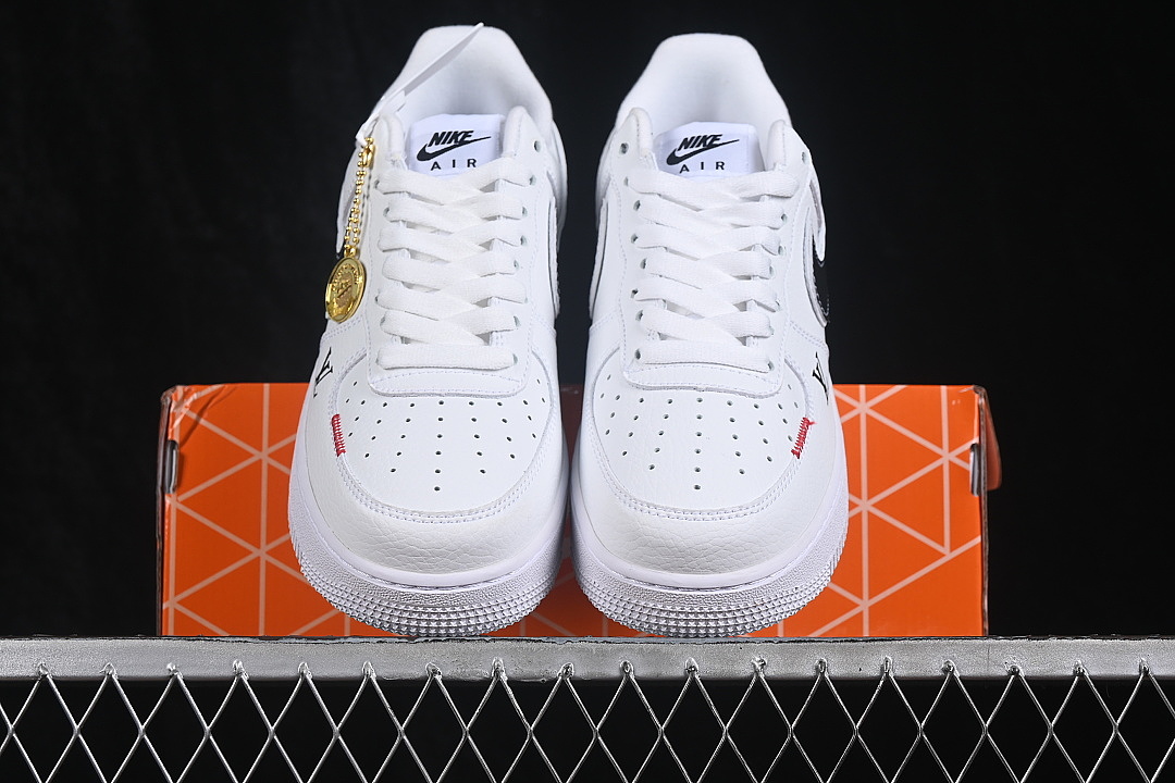 Nike [WY0655-109]-[AIR FORCE 1 07 LOW CASUAL SNEAKERS BLACK/WHITE]-[WOMAN:36-39]-[MAN:40-45] - Image 12