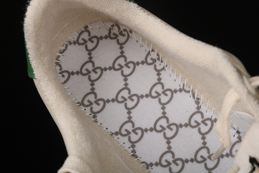 Gucci [GU*CCI ACE EMBROIDERED LOW-TOP SNEAKER BEIGE/WHITE/GREEN]-[UNISEX:35-44] - Image 5