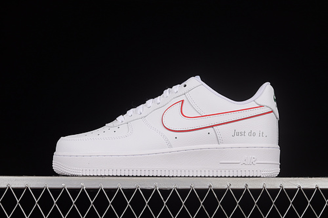 Nike Nike AIR FORCE 1 07 LOW WHITE/WHITE/UNIVERSITY RED · DQ0791-100, photo 1