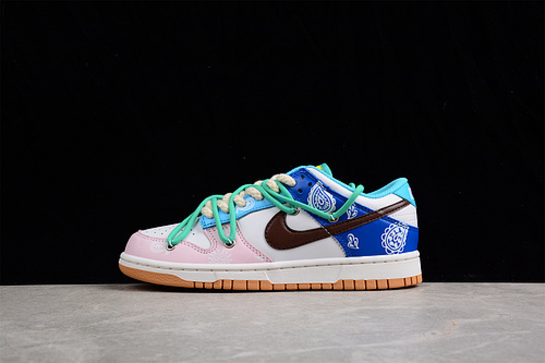 Off-White [CZ2496-100]-[SB DUNK LOW SE WHITE/GREEN/BROWN/PINK]-[WOMAN:36-39]-[MAN:40-47.5], photo 1