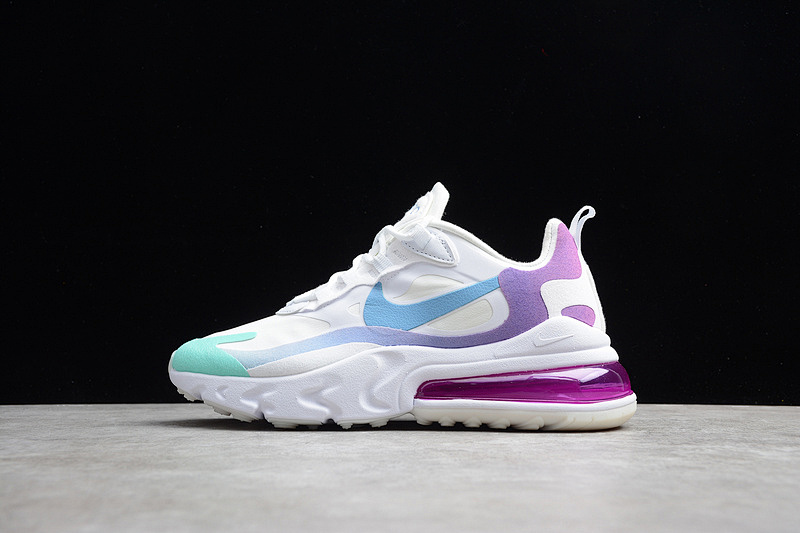 Purple Nike AIR MAX 270 REACT GRADIENT SHIFT WHITE/BLUE-PURPLE · AT6174-102, photo 1