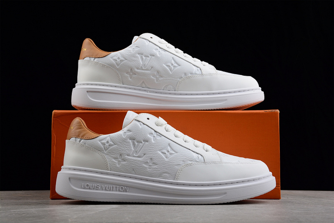 Louis Vuitton [L*V STELLAR SNEAKERS WHITE/WHITE/LIGHT BROWN]-[MAN:39-45] - Image 18