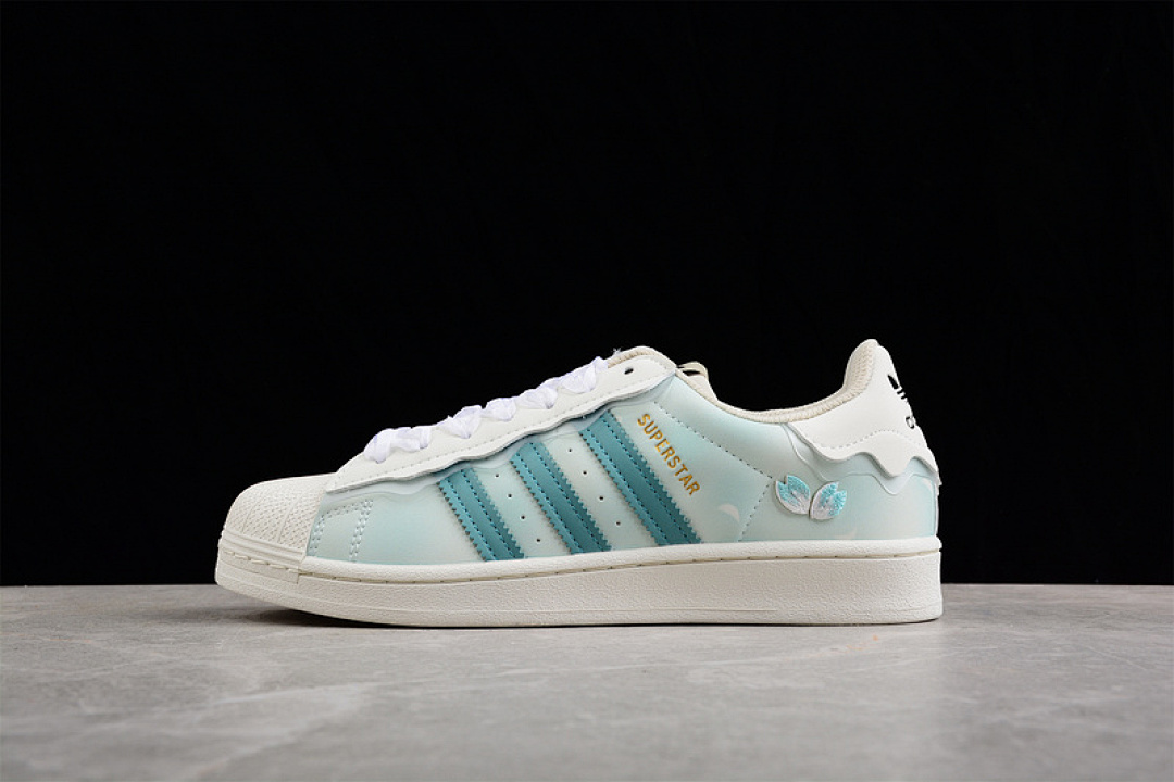 Unbranded [GW4445]-[SUPERSTAR SHOES CLOUD WHITE/GREEN/LIGHT GREEN]-[WOMAN:35-40], photo 1