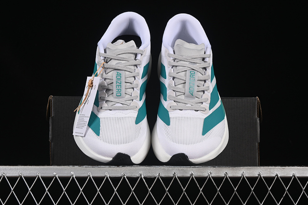 Adidas [JS4451]-[ADIZERO EVO SL WHITE/GREY/GREEN]-[WOMAN:36-39]-[MAN:40-45] - Image 13