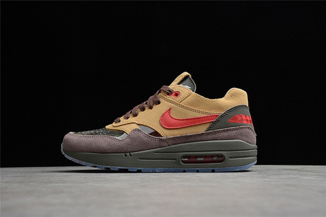Unbranded [DD1870-200]-[CLOT X AIR MAX 1 KISS OF DEATH CHA LIGHT BROWN/YELLOW/RED]-[UNSIEX:36-46], photo 1